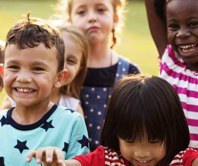 lachende kinderen